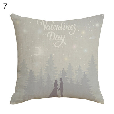 

Lover Letters Printed Pattern Pillow Case Cushion Cover Home Sofa Car Decor