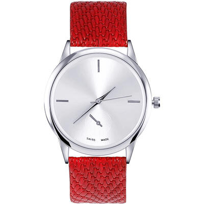 

Womens Fashion Casual Quartz Analog Leather Watch Rose Gold WatchCase Lady Dress Watches