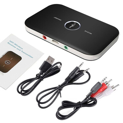 

2-in-1 B6 Bluetooth Transmitter Receiver Bluetooth Receive Transmit 21 Mbps Noise Reduction Cancellation
