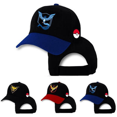 

Pokemon Go Cap Hat Team Valor Team Mystic Team Instinct Pokemon Cap Pokemon Hat 2016 HOT