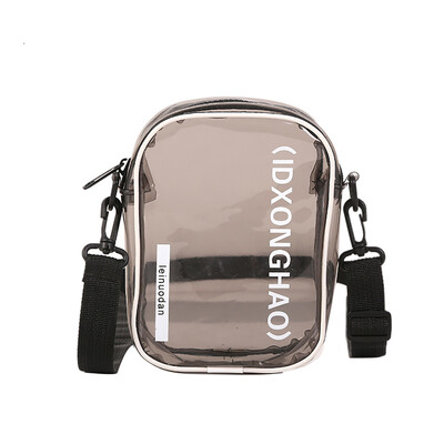 

Transparent Bag For Women Clear Shoulder Bag Female Handbags Girls Letter Print Casual Small Crossbody Bags YJ
