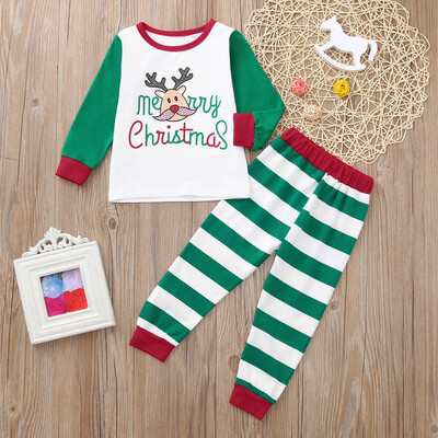 

Toddler Baby Girls Boys Long Sleeves TopPants Outfit Christmas Set Kid Clothes