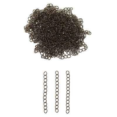 

100pcs 7x50mm Extended Extension Chains Tail Extender for Jewelry Making Findings Necklace Bracelet Chain