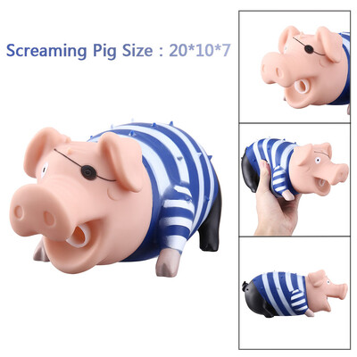 

YIWULACute Shrilling Pig Squeaky Rubber Pig Toy Relax Toy Squeeze Realistic Toy