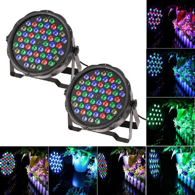 

LED Stage Light Lamp RGBW PAR Lights 54pcs LEDs 54W Sound-activated Auto DMX512 Disco Light for DJ Party Wedding Club Pub KTV Pac