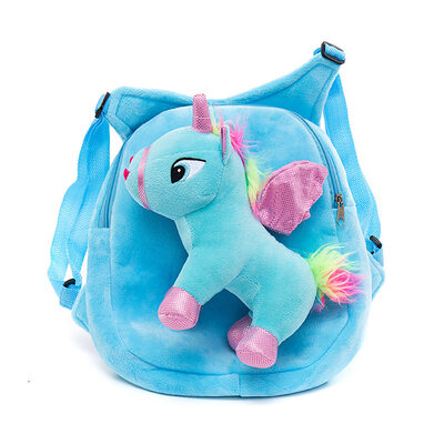 

Cute Cartoon Animal Mini Plush Backpacks Baby Bags Flamingo Unicorn Kids Backpack Detachable Plush Shoulder Kindergarten Bag