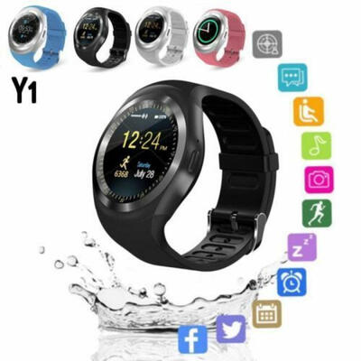 

Waterproof Y1 Bluetooth Smart Watch Camera Android iOS Sport Fitness Wrist Watch