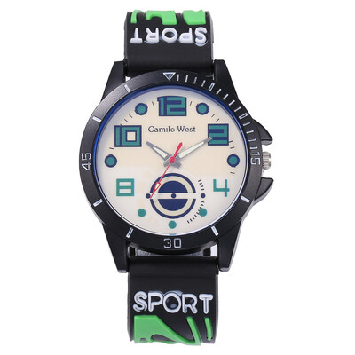

New hot mens sports silicone watch student casual outdoor quartz watch mens section