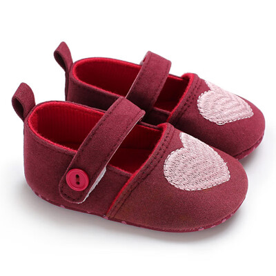 

Princess Mary Jane Knitted Heart Baby Girls Shoes Soft Sole Antislip First Walkers Crib Kids Toddler Footwear Prewalkers