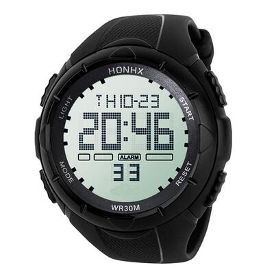 

Men Teen Sports Digital Alarm Life Waterproof Luminous Electronic Watches