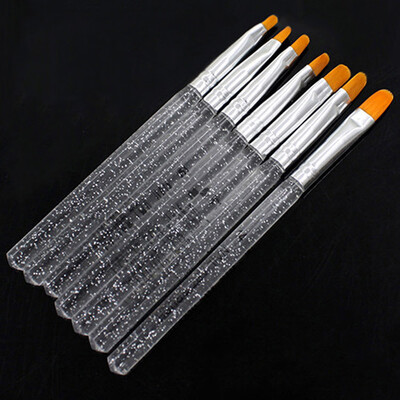 

〖Follure〗7pcs UV Gel Acrylic Crystal Design Builder Painting Nail Art Brush Pen Tool Set
