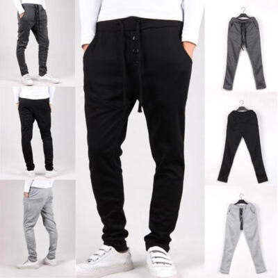 

Mens Gym Slim Fit Trousers Tracksuit Bottoms Skinny Joggers Sweat Track Pants