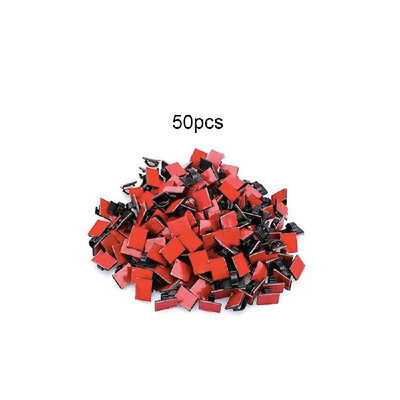 

Adhesive Cable Clips Wire Clamps Car Cable Organizer Cord Tie Holder Black 100pcs