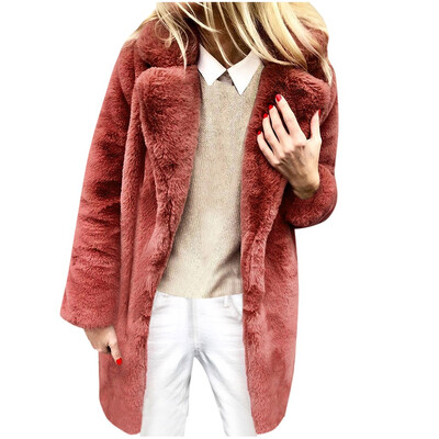 

Toponeto Womens Ladies Warm Coat Jacket Lapel Winter Long Outerwear Tops