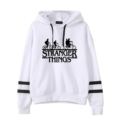 

Herqw61 Womens Stranger Things Friends Dont Lie Movie Hoodie Striped Long Sleeve Sweatshirt