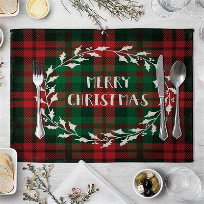 

Gobestart Christmas Kitchen Living Room Decoration Home Restaurant Table Mat Hotel Supplies