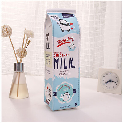 

JPGIF Cute Pencil Case Creative Milk Pencil Bag For Kids Novelty Item