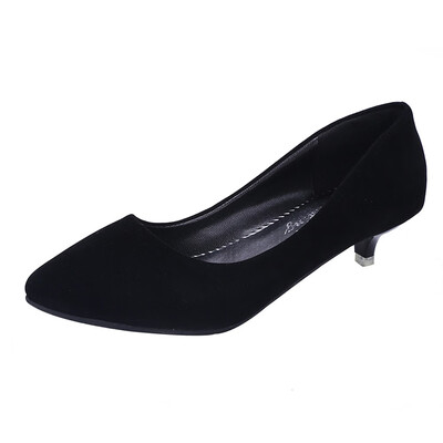 

Rose Women Fashion Nude Shallow Mouth Elegant Ladies Office Work High Heels Shoes