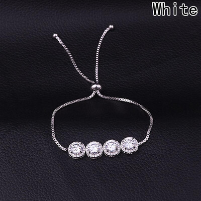 

New Fashion Micro Round New Bracelet Man Zircon Beads Hand Braiding Cube Woman Gifts