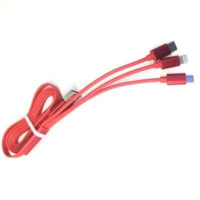 

3-in-1 Charge Cable Lighting Micro USB Type-c Charging And Syncing Cable