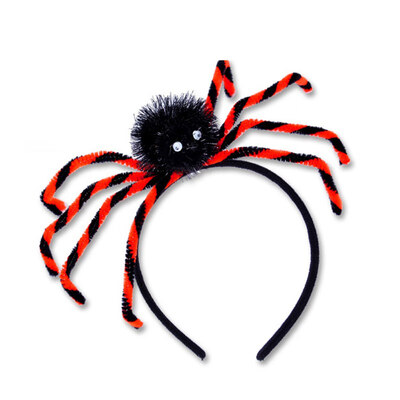

Halloween Fake Spider Horror Props Brooch Headband Realistic Looking Hairy Spider Funny Joking Toy Party Decoration for Children