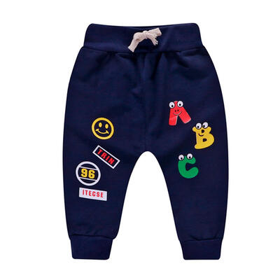 

Cartoon Print Boys Infants PP Pants Elastic Waist Casual Cotton Harem Pants