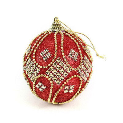 

Gobestart Christmas Rhinestone Glitter Baubles Balls Xmas Tree Ornament Decoration 8CM