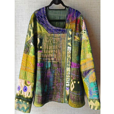 

Womens Ethnic Style Tops Blouse Ladies Long Sleeve U Neck Casual Plus Size S5XL