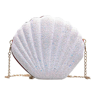 

Cute Sequins Shoulder Messenger Handbags Women Chain Shell Crossbody Bags