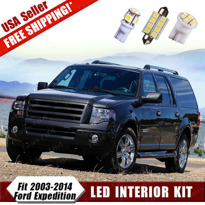 

18X White LED Interior Light Bulb Package Deal Kit For 2003-2014 Ford Expedition