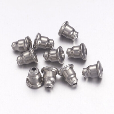 

Earrings Findings Original Color 304 Stainless Steel Ear Nuts 65x5mm Hole 081mm