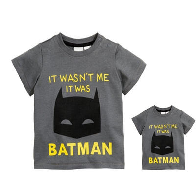 

Kids Baby Boys Batman Shirts Tops Short Sleeve Girls T-Shirt Summer Clothing