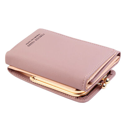 

2018 New Style Fashion Lady Women PU Leather Clutch Wallet Long Money Holder Hasp Letter Hot Short Wallet