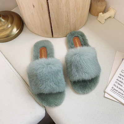 

Maomao slippers for women wearing fashionable sandals with flat soles in autumn&winter
