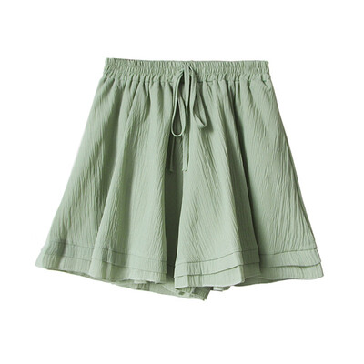 

Women Female Casual Shorts Ladies High Waist Short Pants With Belt Solid