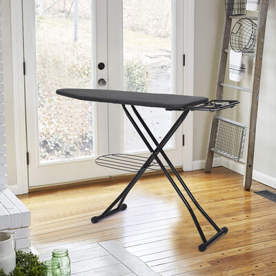 

Siaonvr 48x15 Home Ironing Board 4 Leg Foldable Adjustable Board With Cover