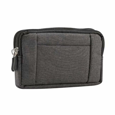 Universal Denim Sports Hanging Waist Bag Phone Pouch Purse For Phone 52In55In64In