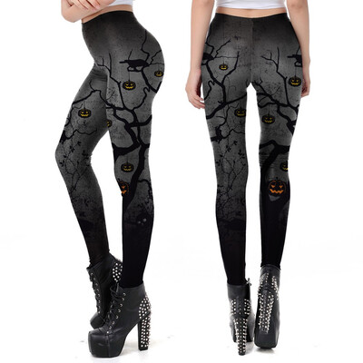

Tailored Women Casual Happy Halloween Pumpkin Leggings Skinny Stretchy Pencil Pants