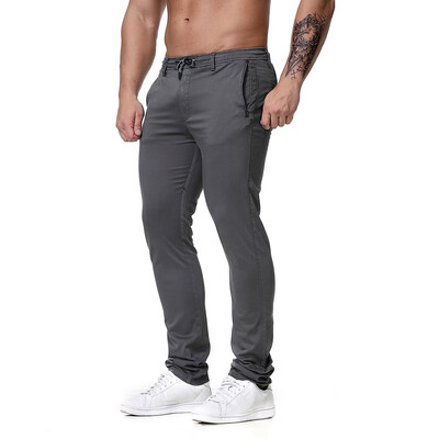 

Gobestart Fashion Mens Regular Fit Solid Color Pants Casual Trousers Work Pants
