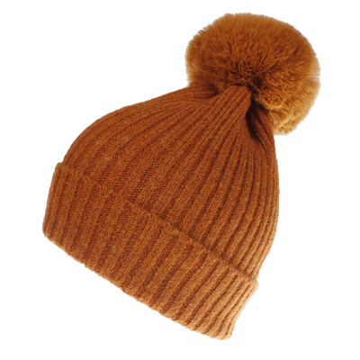 

Tailored New Women Girls Keep Warm Winter Hairball Knitted Hat Wool Hemming Hat Ski Hat