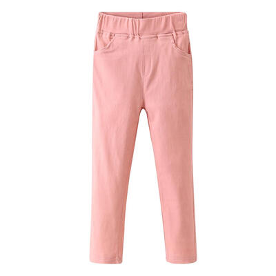 

Autumn Solid Color Children Elastic Casual Pants Cotton Bottoming Trousers