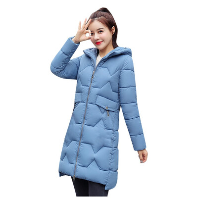 

Toponeto Women Winter Warm Hooded Thick Zipper Pocket Slim Jacket Overcoat Outcoat Coat