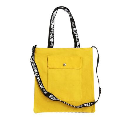 

Fashion Women Eco Shoulder Bags Patchwork Large Capacity Shopping Canvas Women Bag Cute Reusable Crossbody Bags For Women 2019