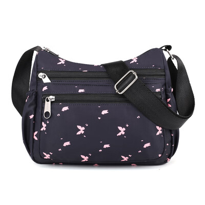 

One-shoulder lady bag Middle-aged&old lady bag printing mother bag Oxford bag oblique Bag oblique back nylon bag