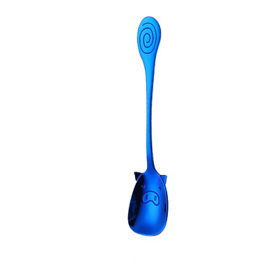 

Toponeto Colorful Spoon Handle Spoons Flatware Ice Cream Drinking Tools Kitchen Gadget