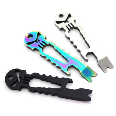 

Multifunctional Punisher Skull Survival Mini Keychain Self-Help Tool set