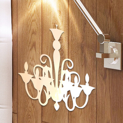 

〖Follure〗Lamp Shape 3D DIY Flower Specchio Acrylic Wall Sticker Modern Stickers