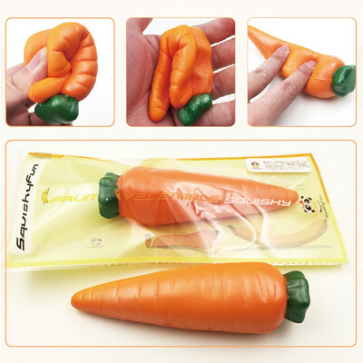 

Gotoamei 1PC Cute Carrot Slow Rising Collection Squeeze Stress Reliever Toy