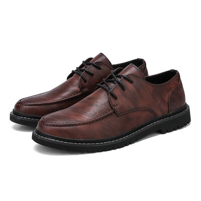 

HengLiang Mens suede leather high-end business casual shoes 7197