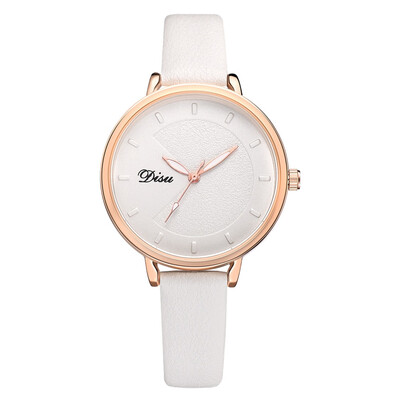 

DISU Women Watch Luxury Brand Casual Simple Quartz Clock For Women Leather Strap Wrist Watch Reloj Mujer Relogio Feminino